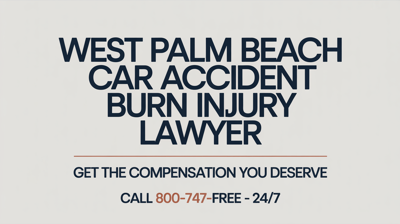 Abogado de lesiones por quemaduras en accidentes de automóvil en West Palm Beach
