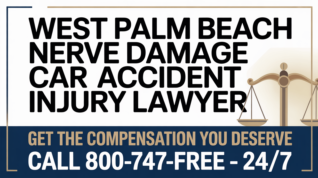 Abogado de lesiones por accidente de coche con daño nervioso en West Palm Beach