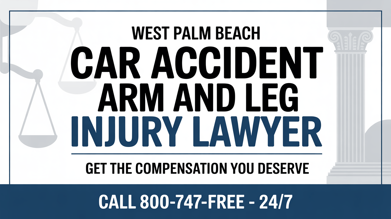 Abogado de Lesiones en Brazos y Piernas por Accidente de Coche en West Palm Beach