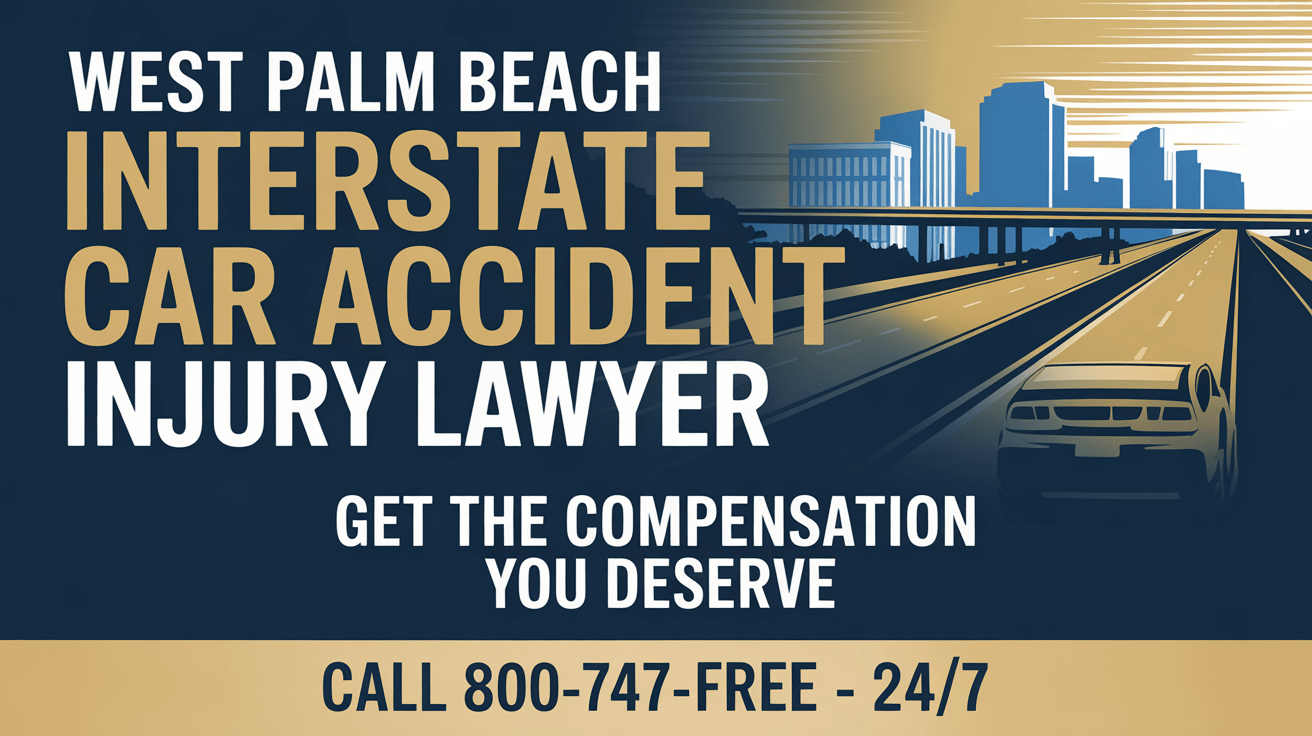 Abogado de lesiones por accidente de coche en la interestatal de West Palm Beach