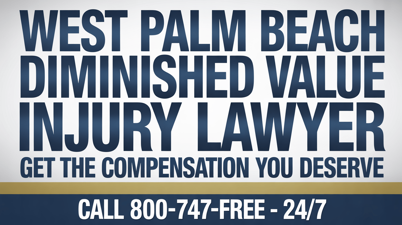 Abogado de lesiones por valor disminuido en West Palm Beach