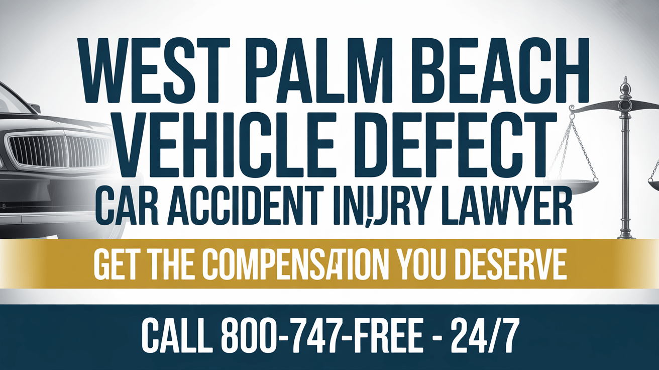 West Palm Beach Vehicle Defect Car Accident Injury Lawyer