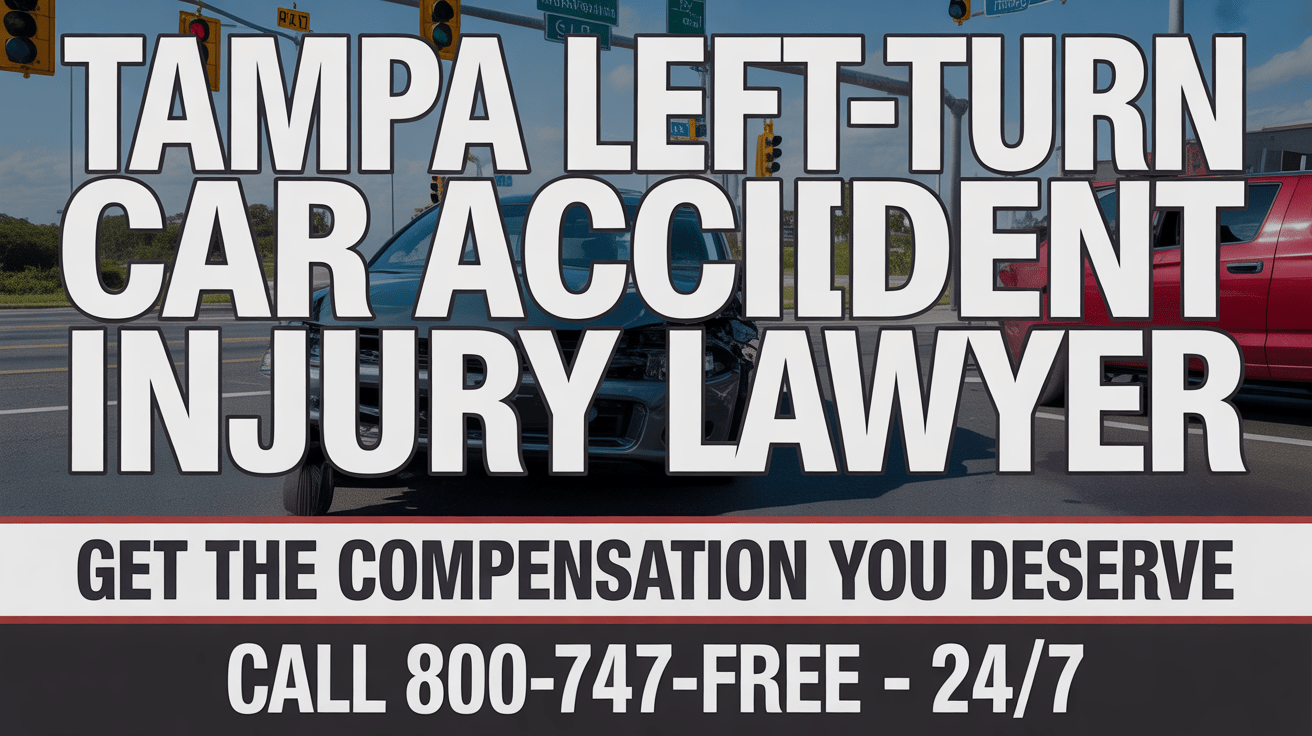 Abogado de lesiones por accidente de automóvil en Tampa por giro a la izquierda