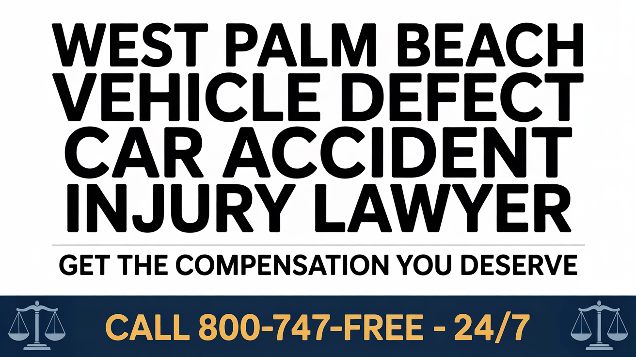 West Palm Beach Vehicle Defect Car Accident Injury Lawyer
