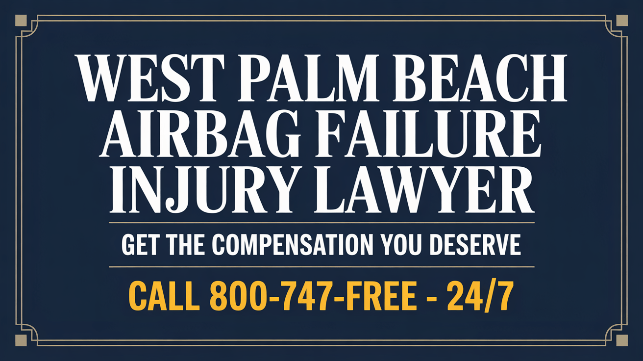Abogado de lesiones por fallo de airbag en West Palm Beach