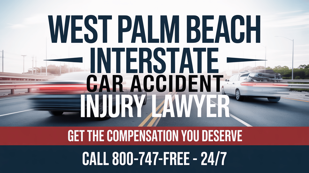Abogado de lesiones por accidente de coche interestatal en West Palm Beach