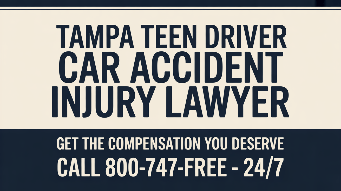 Abogado de Lesiones por Accidentes de Auto de Adolescentes en Tampa