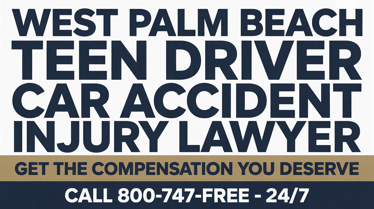 West Palm Beach Teen Driver Car Accident Injury Lawyer