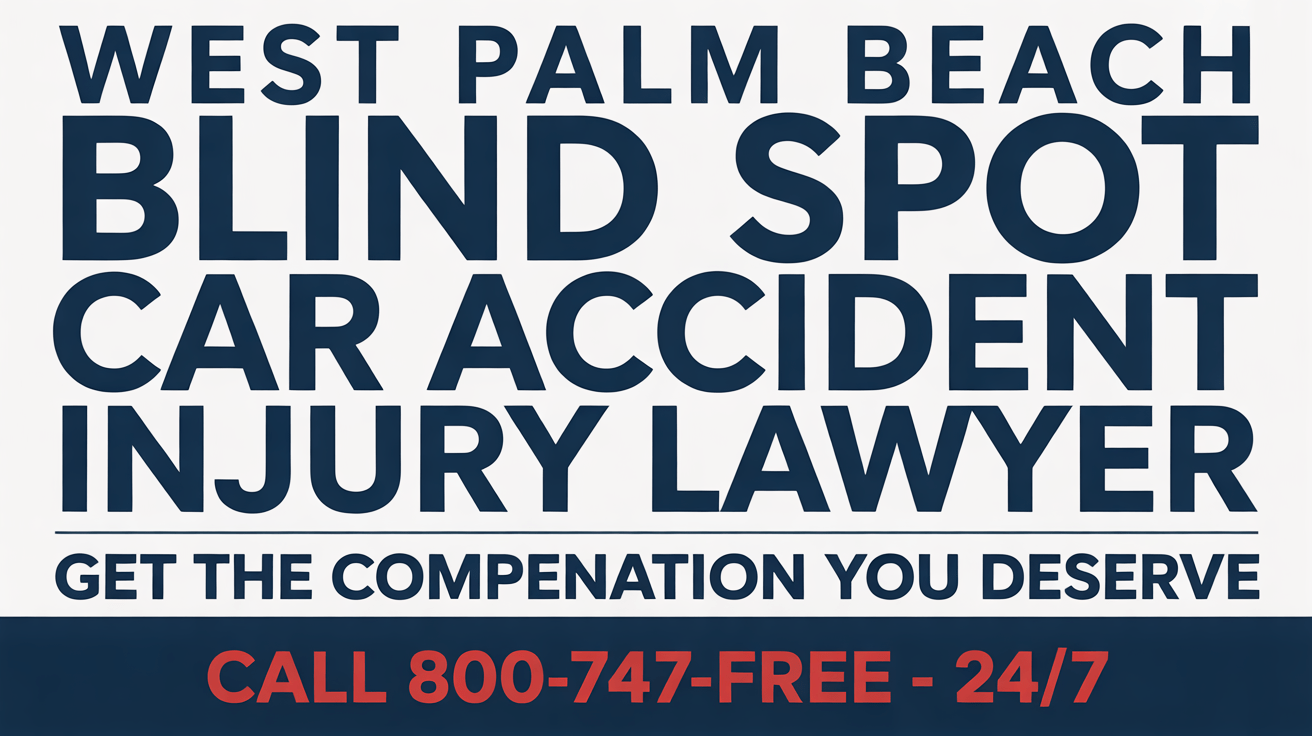 Abogado de lesiones por accidente de automóvil en punto ciego en West Palm Beach