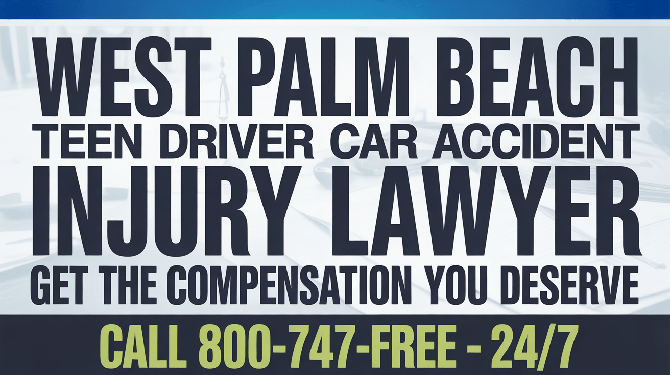 West Palm Beach Teen Driver Car Accident Injury Lawyer