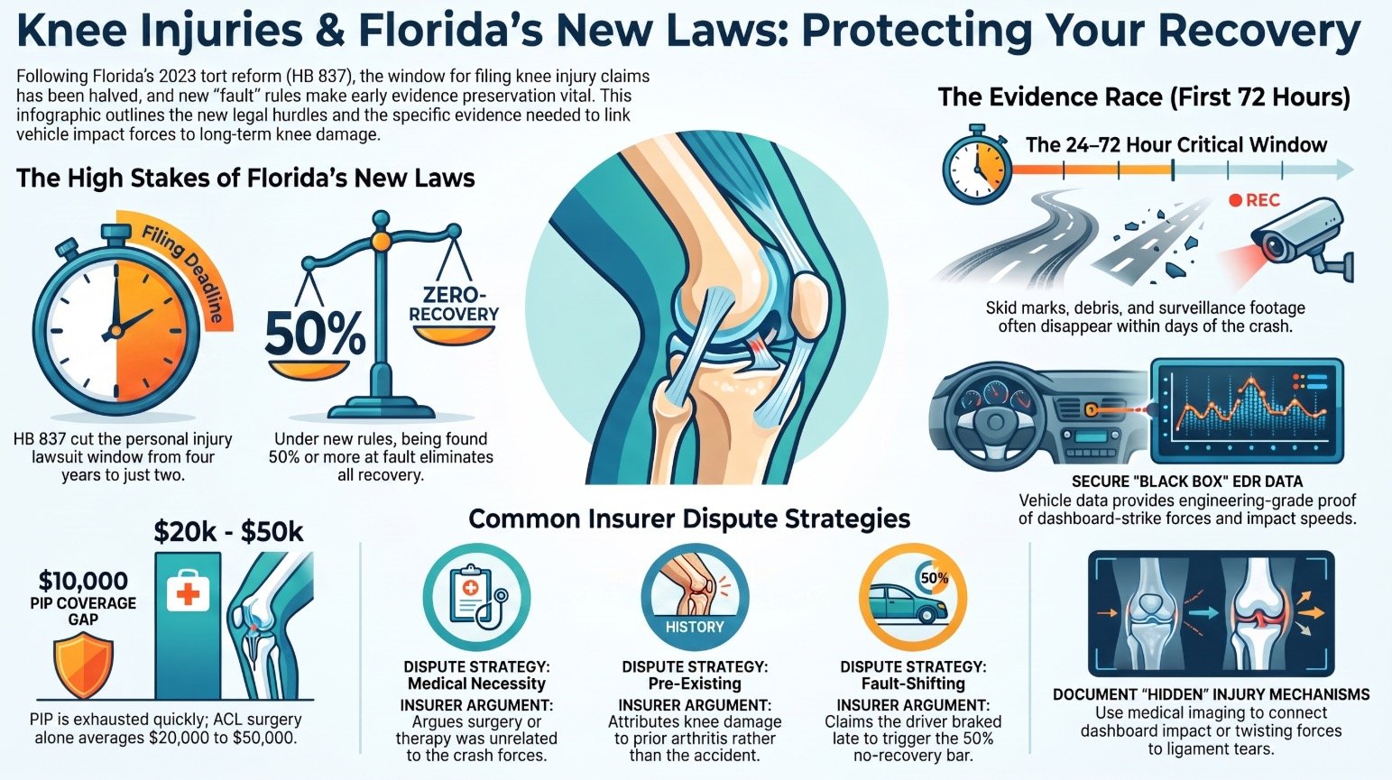 Gainesville Car Accident Knee Injury Lawyer