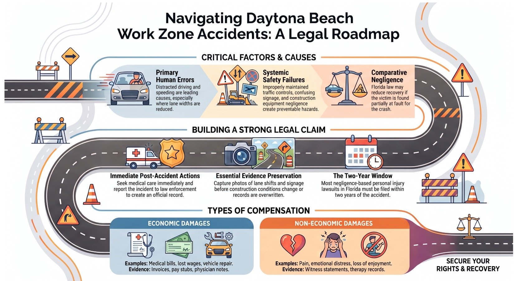 Daytona Beach Work Zone Accident Lawyer