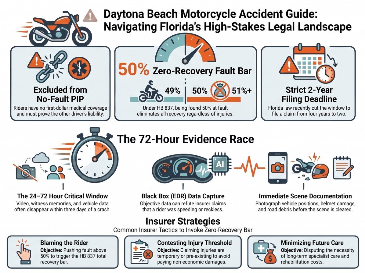 Motorcycle Accident Lawyer in Daytona Beach