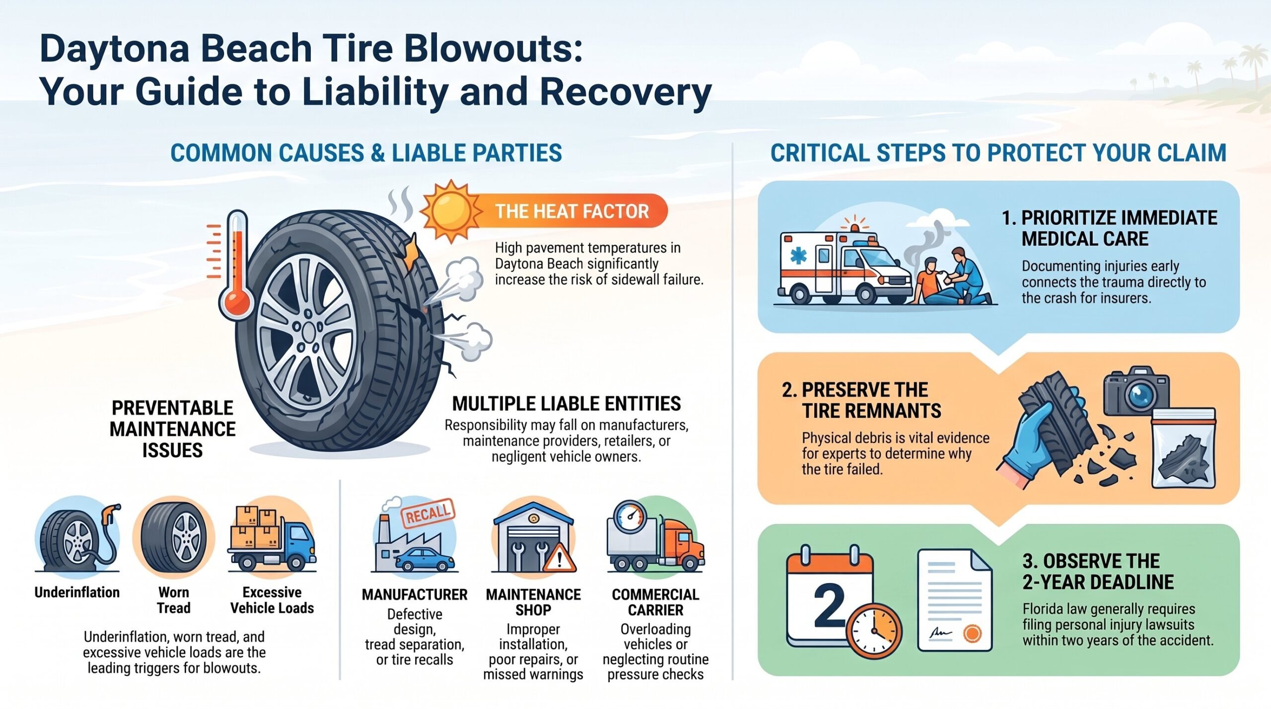 Daytona Beach Tire Blowout Guide