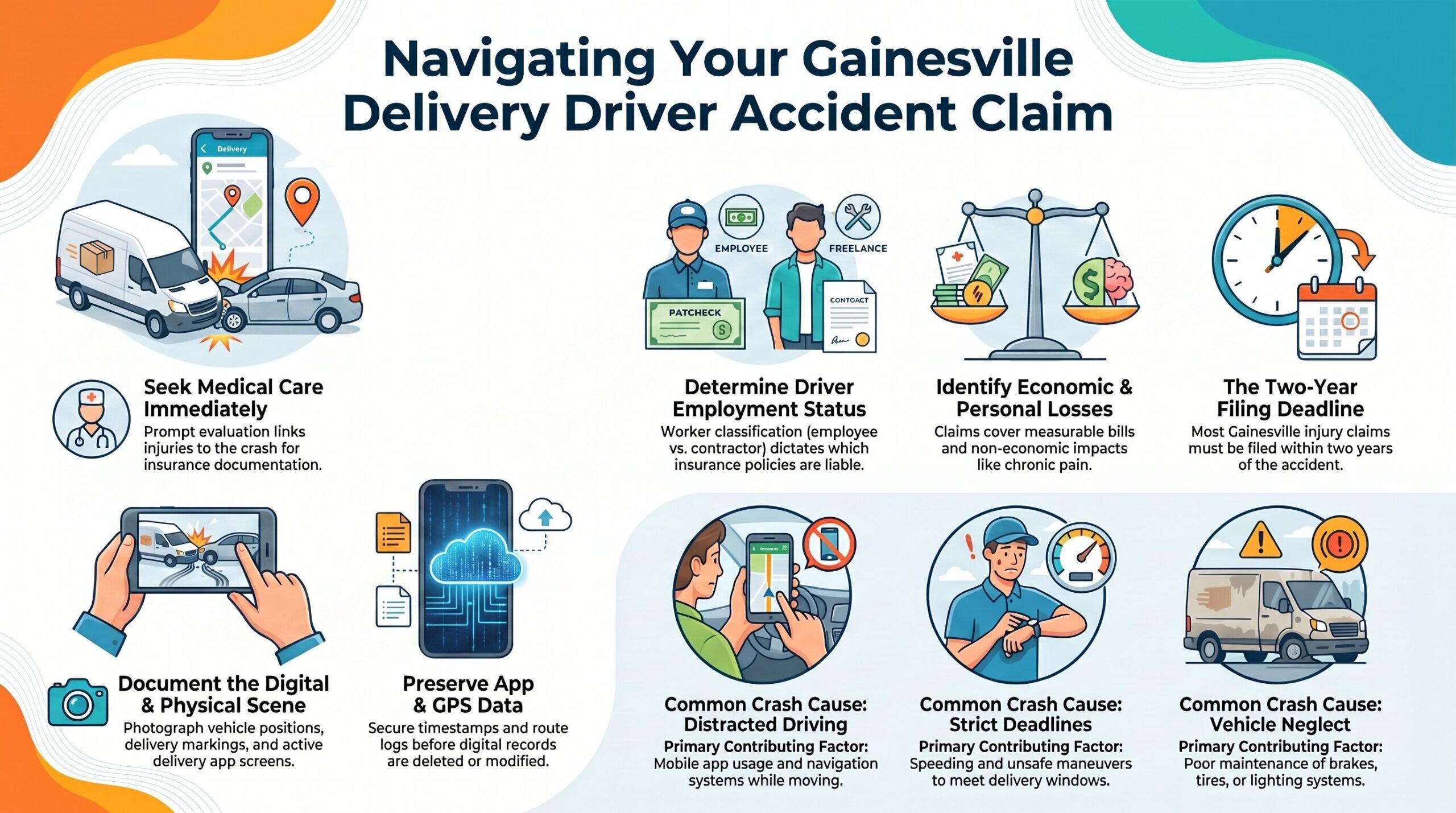 Gainesville Delivery Driver Accident Claims