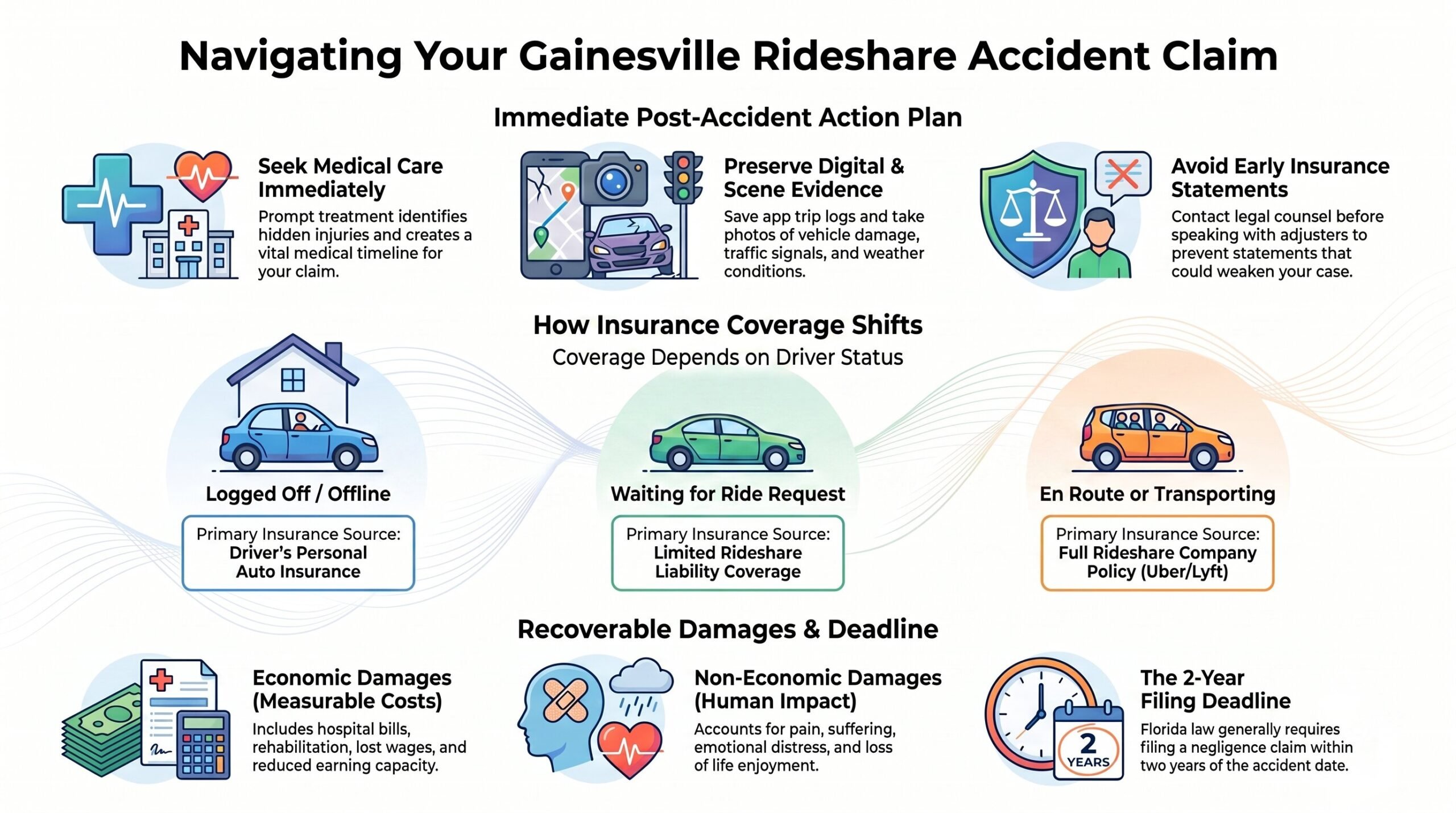 Abogado de Lesiones por Accidentes de Rideshare en Gainesville