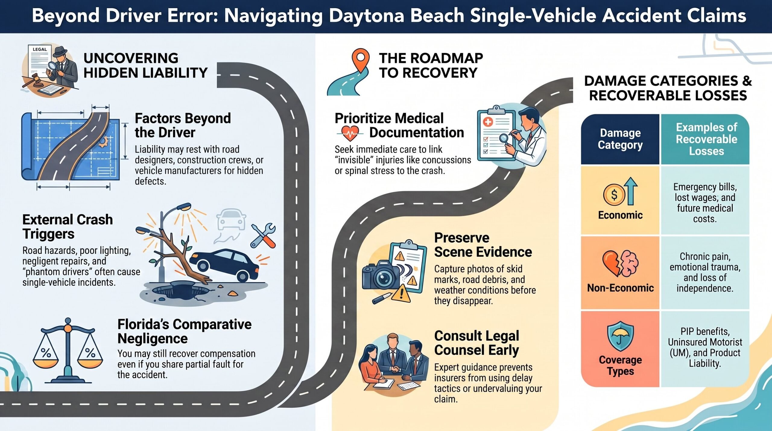 Single-Vehicle Accident Claim Guide