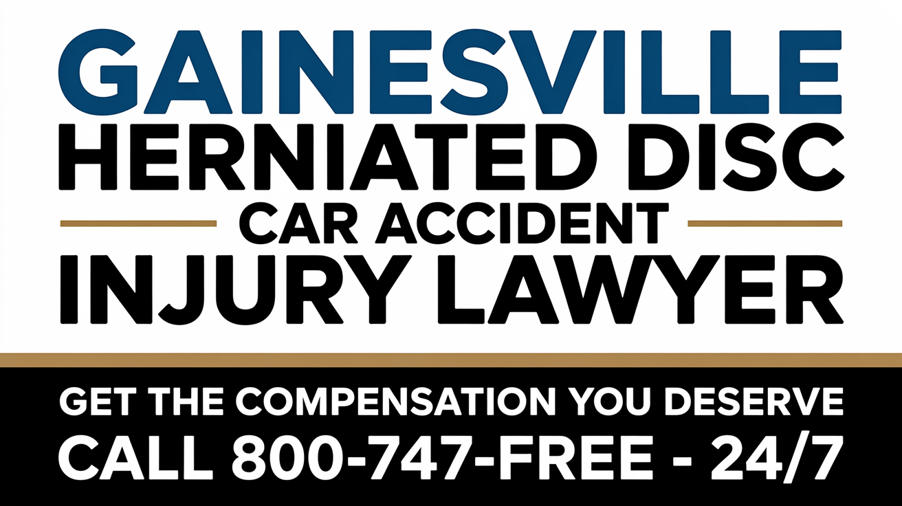 Gainesville Herniated Disc Car Accident Injury Lawyer