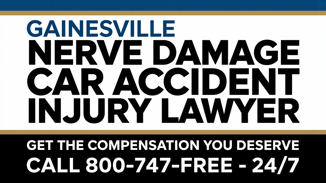 Abogado de lesiones por accidente de coche en Gainesville por daño nervioso