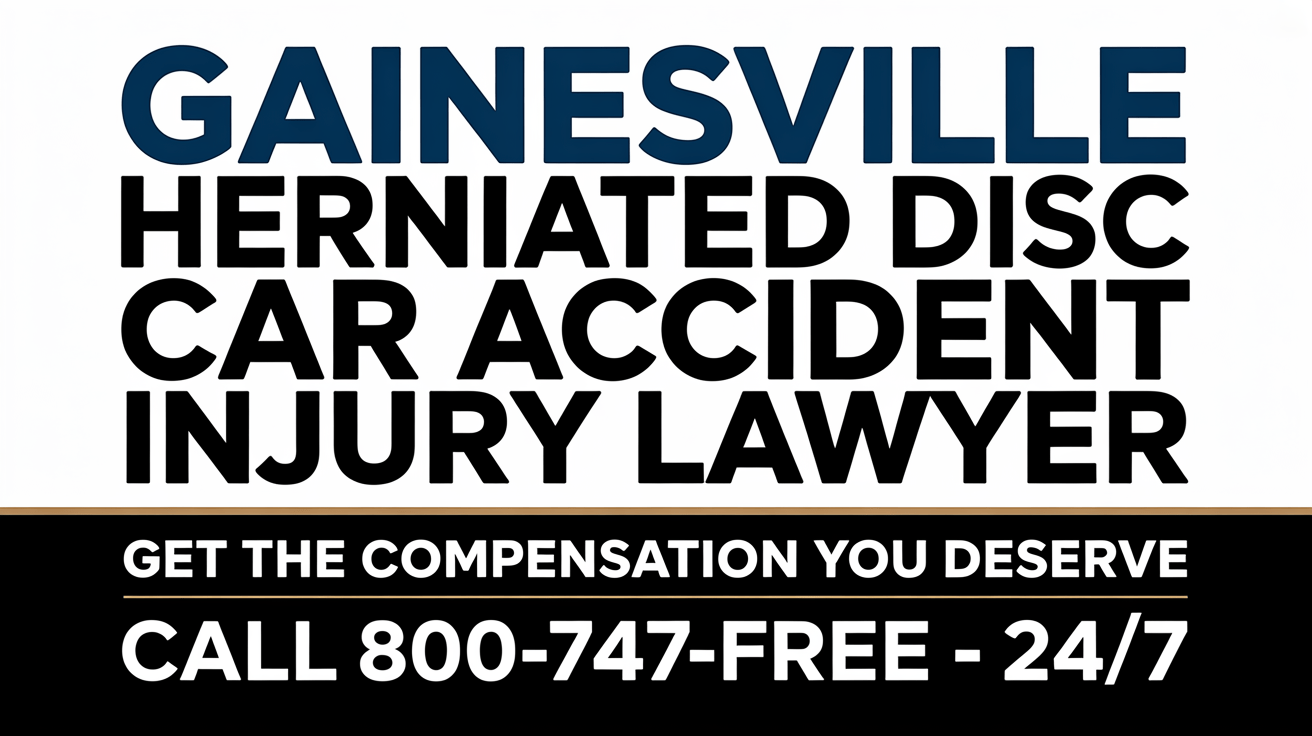 Gainesville Herniated Disc Car Accident Injury Lawyer