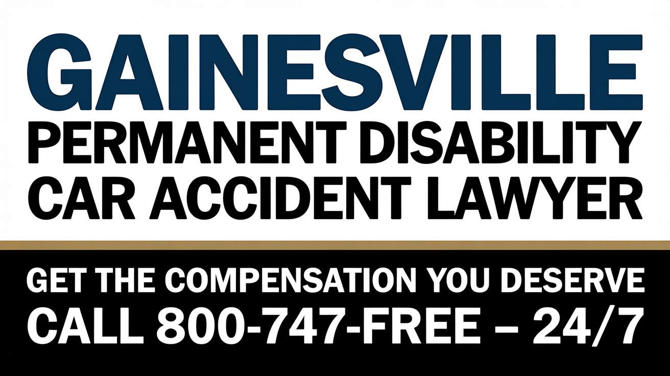 Abogado de lesiones por accidente de automóvil con discapacidad permanente en Gainesville