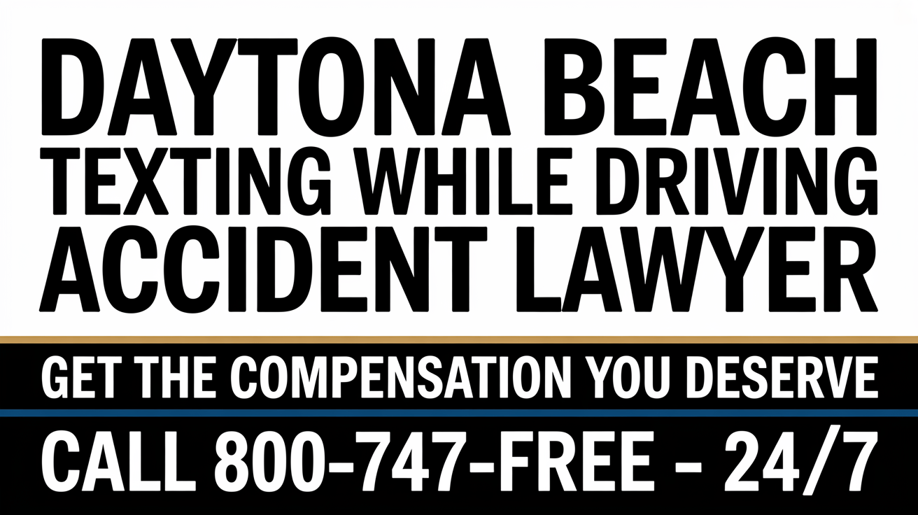 Abogado de Accidentes por Mensajes de Texto en Daytona Beach