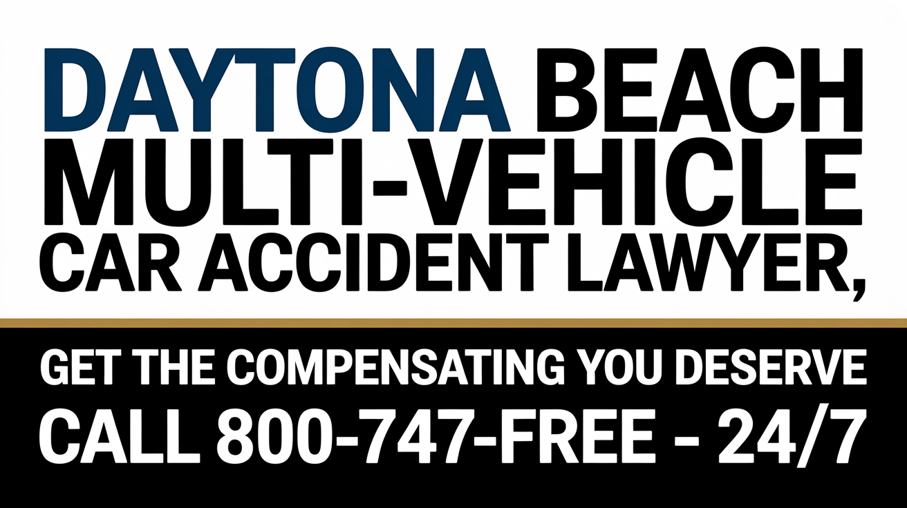 Abogado de accidentes de coche de múltiples vehículos en Daytona Beach
