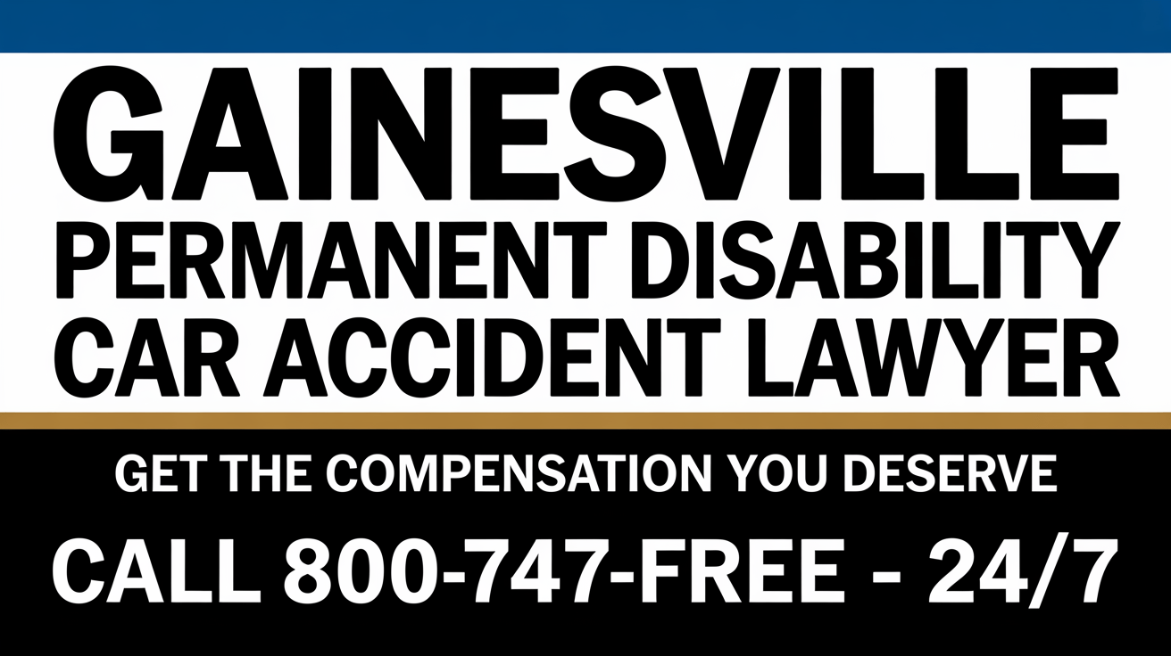 Abogado de Lesiones por Accidentes de Automóvil con Discapacidad Permanente en Gainesville