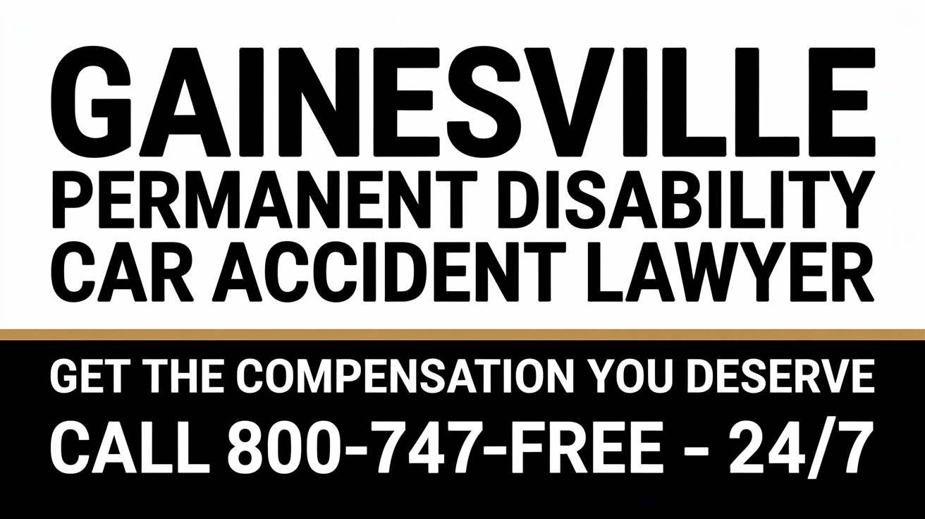 Abogado de lesiones por accidente de automóvil de discapacidad permanente en Gainesville