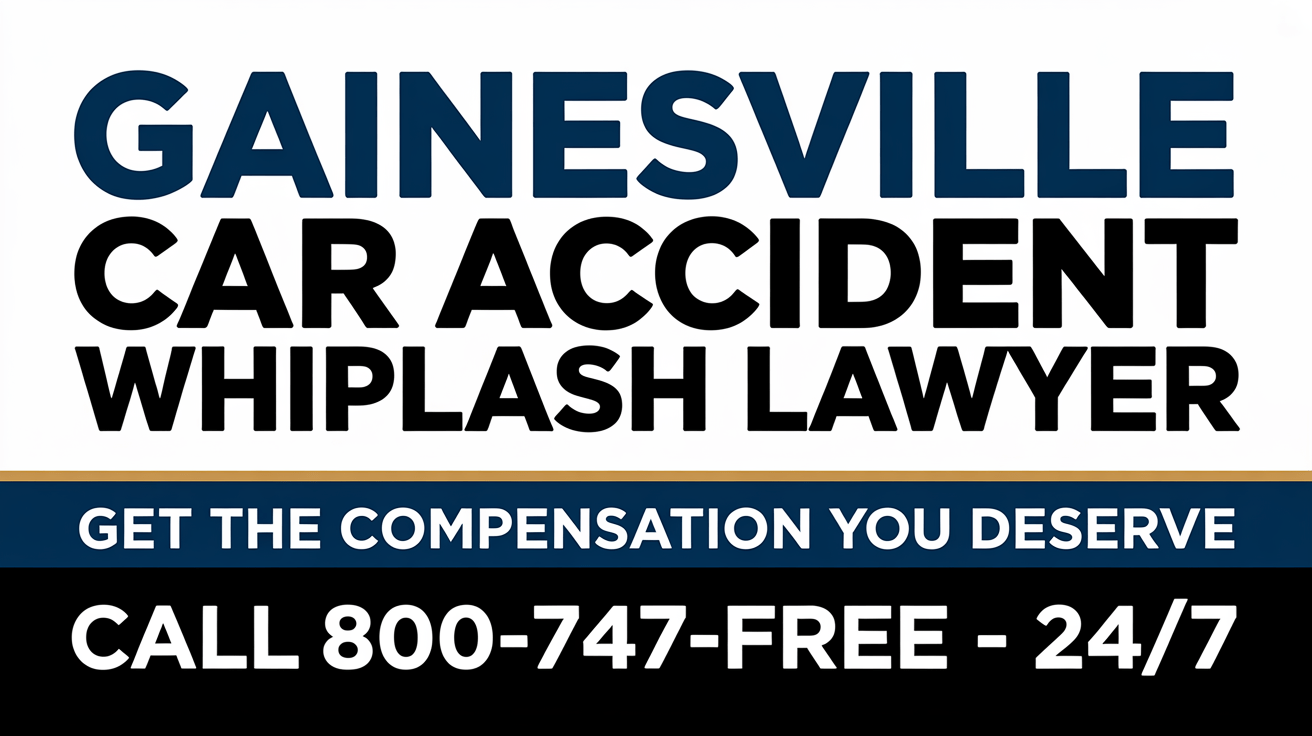 Abogado de lesiones por latigazo cervical en accidentes de coche en Gainesville