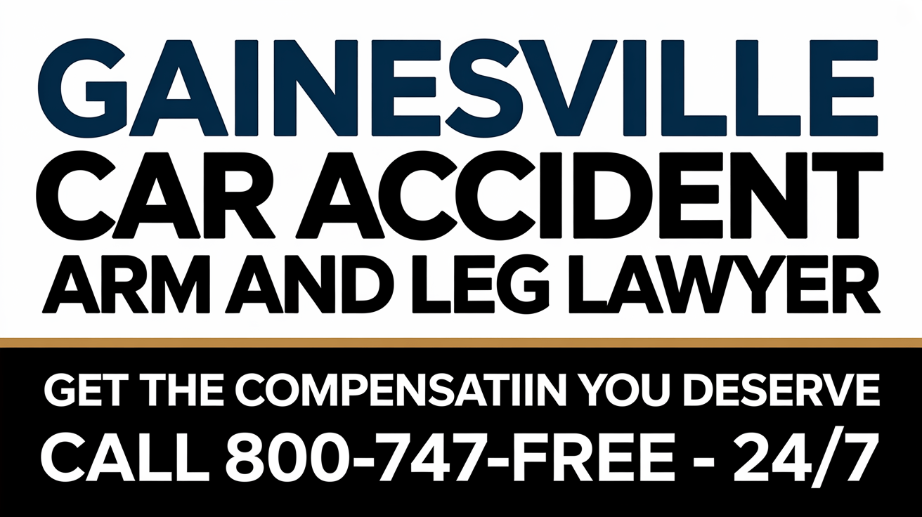Abogado de Lesiones en Brazos y Piernas por Accidente Automovilístico en Gainesville
