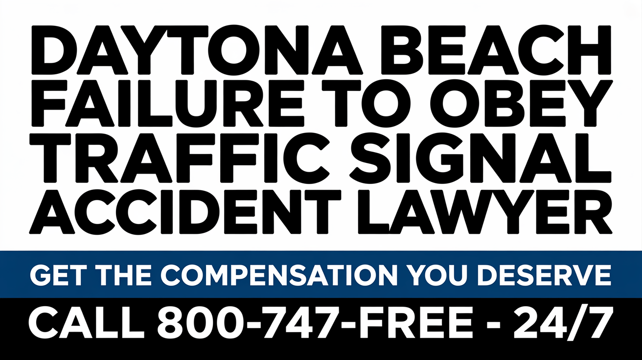 Daytona Beach Failure To Obey Traffic Signal Accident Lawyer
