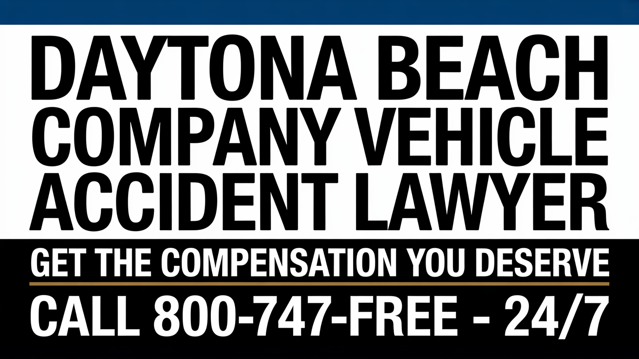 Daytona Beach Company Vehicle Accident Lawyer