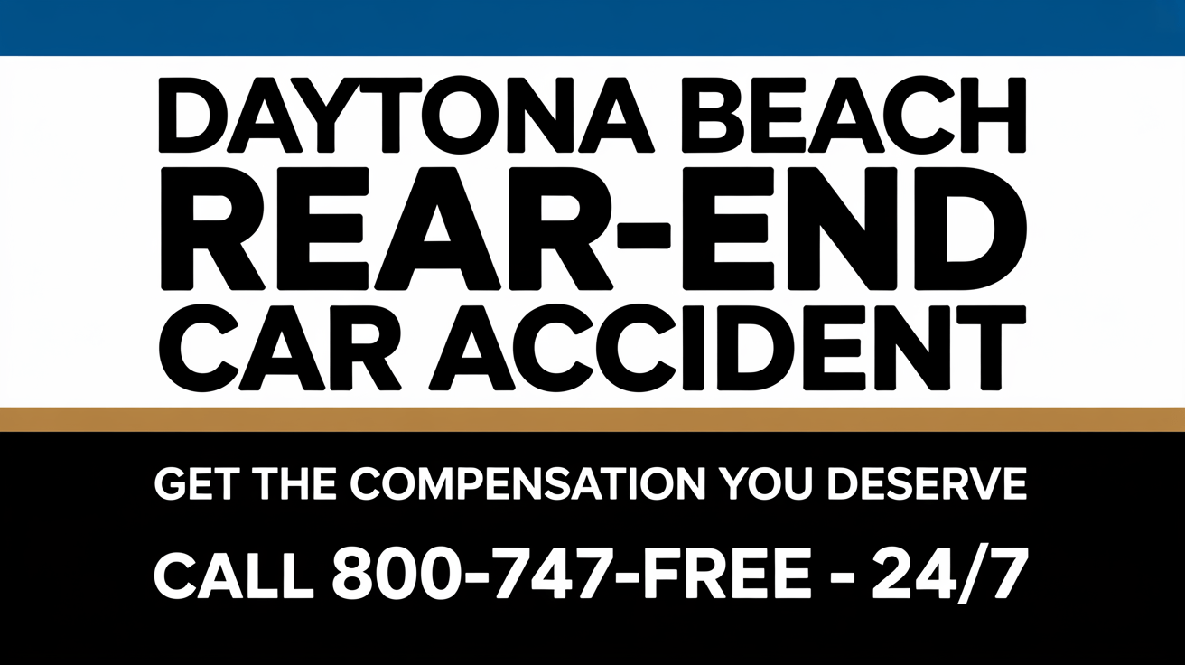 Daytona Beach Rear-End Car Accident Lawyer