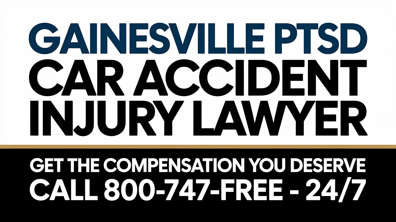 Abogado de lesiones por accidente automovilístico de PTSD en Gainesville
