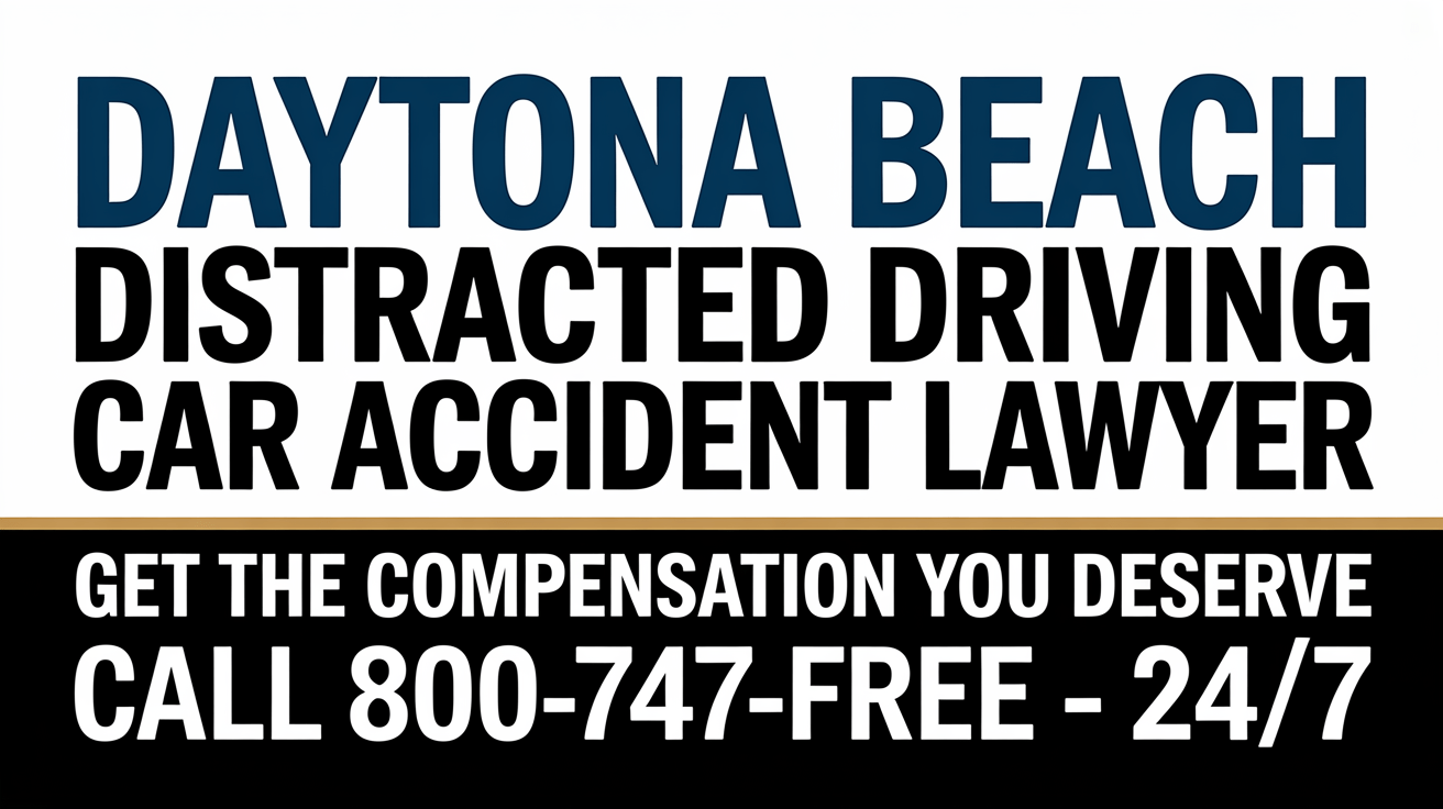 Abogado de Accidentes de Auto por Conducción Distraída en Daytona Beach