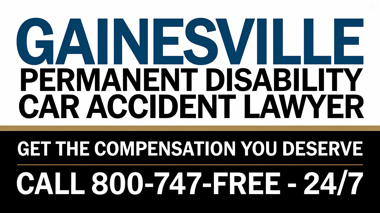 Abogado de lesiones por accidente de automóvil con discapacidad permanente en Gainesville