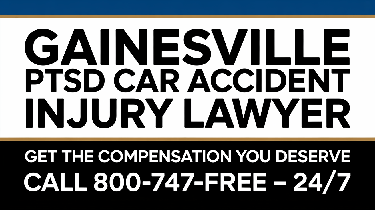 Abogado de Lesiones por Accidente de Auto PTSD en Gainesville