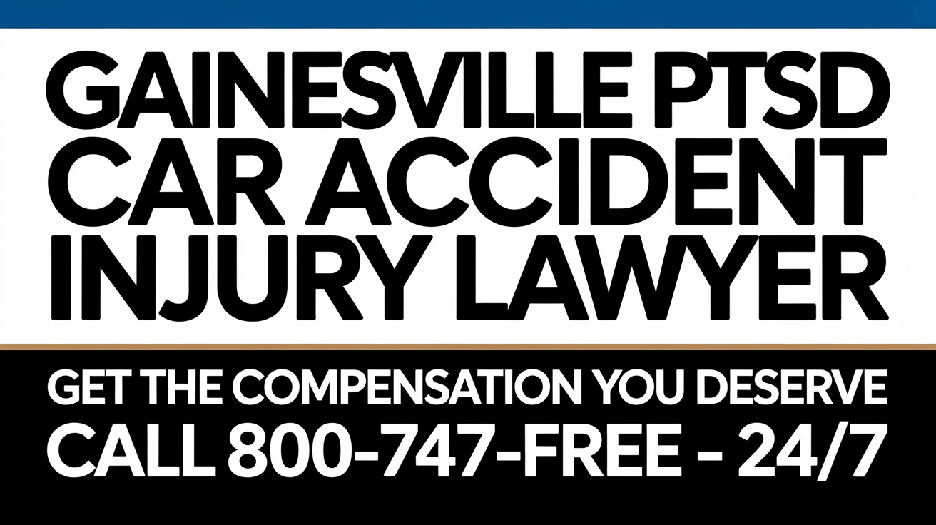 Abogado de lesiones por accidente automovilístico de PTSD en Gainesville