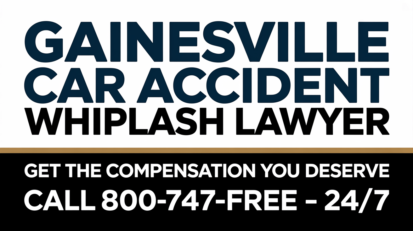 Abogado de lesiones por latigazo cervical en accidentes de coche en Gainesville