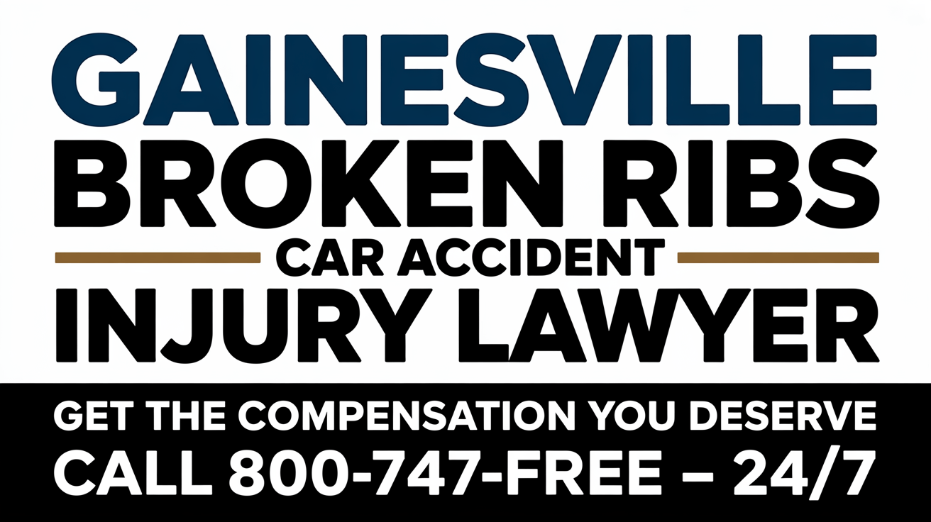 Abogado de lesiones por accidente automovilístico con costillas rotas en Gainesville