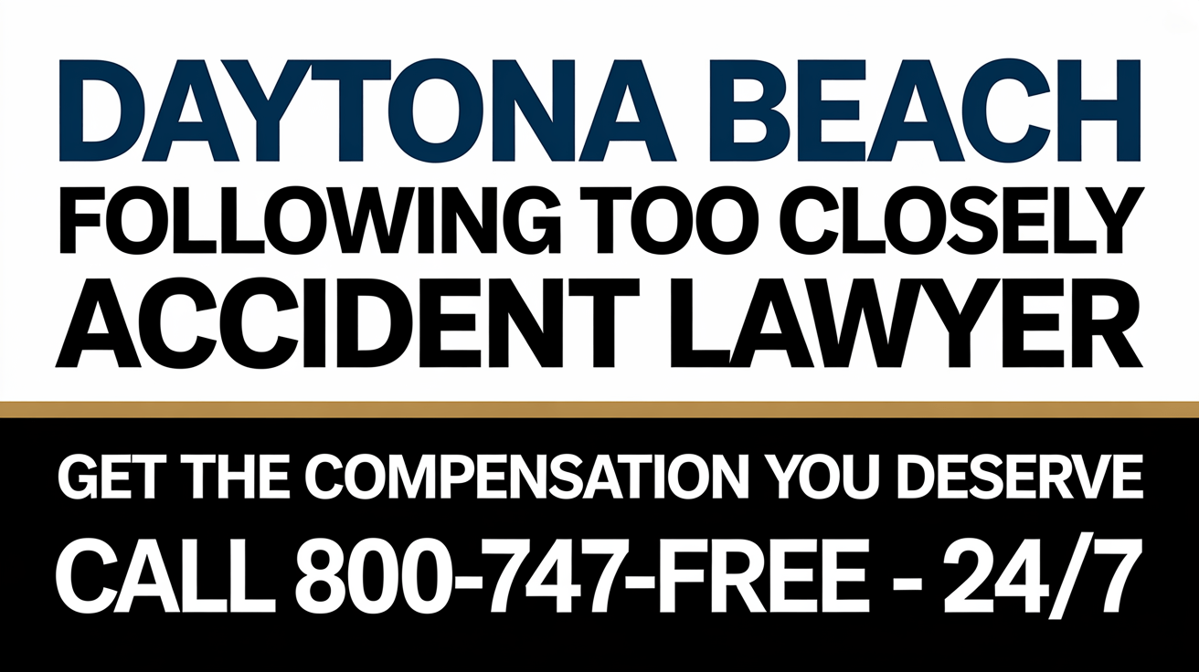 Daytona Beach Following Too Closely Accident Lawyer