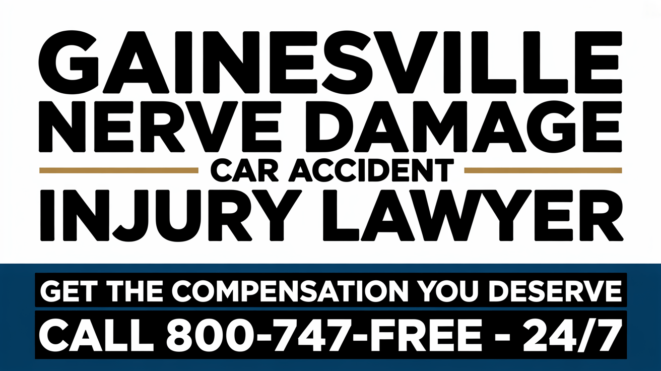 Abogado de lesiones por accidente automovilístico por daño nervioso en Gainesville