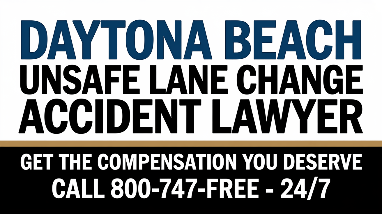 Daytona Beach Unsafe Lane Change Accident Lawyer