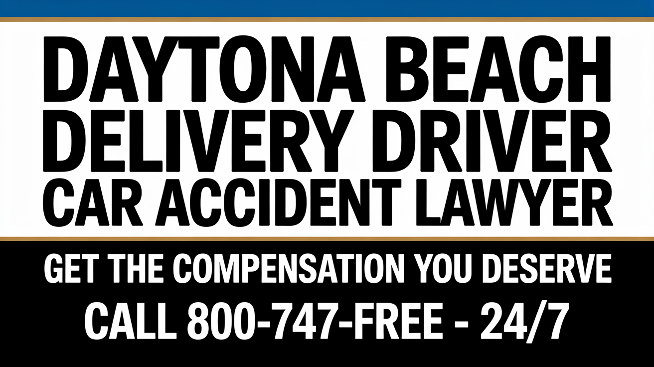 Daytona Beach Delivery Driver Car Accident Lawyer
