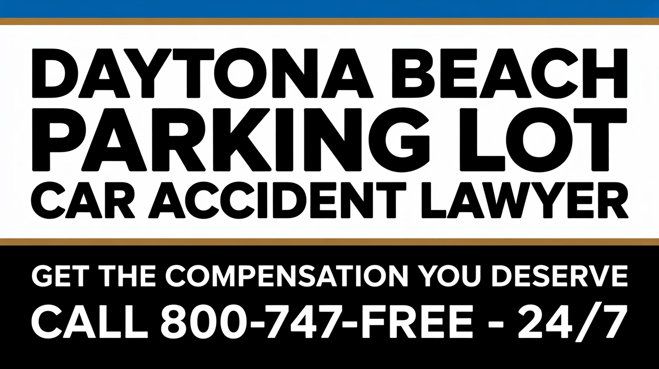 Abogado de accidentes de automóviles en estacionamientos de Daytona Beach