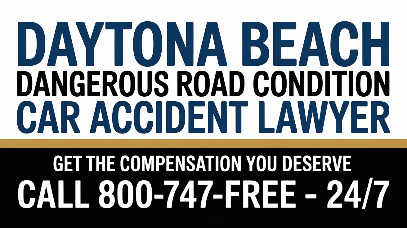 Daytona Beach Dangerous Road Condition Car Accident Lawyer