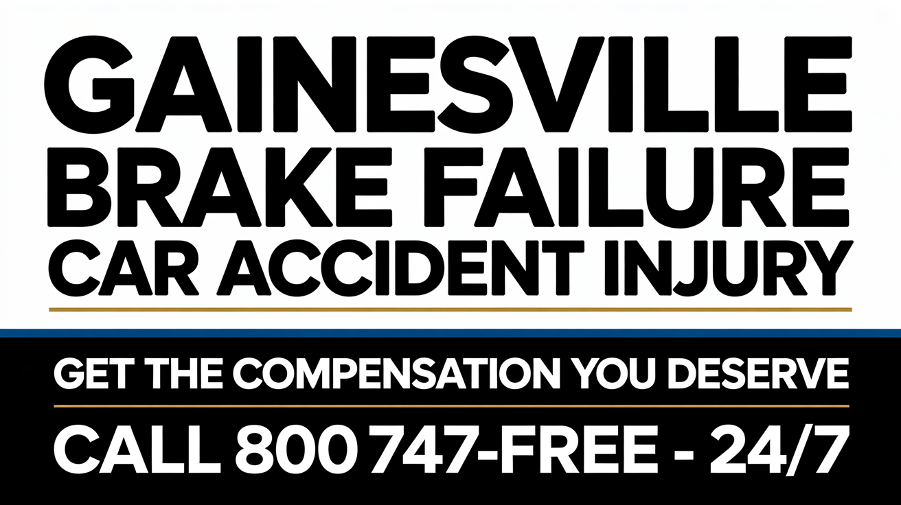 Abogado de Lesiones por Accidentes de Automóviles por Falla de Frenos en Gainesville