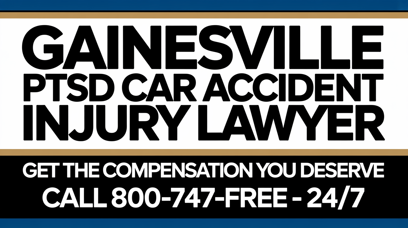 Abogado de Lesiones por Accidentes de Automóvil con PTSD en Gainesville