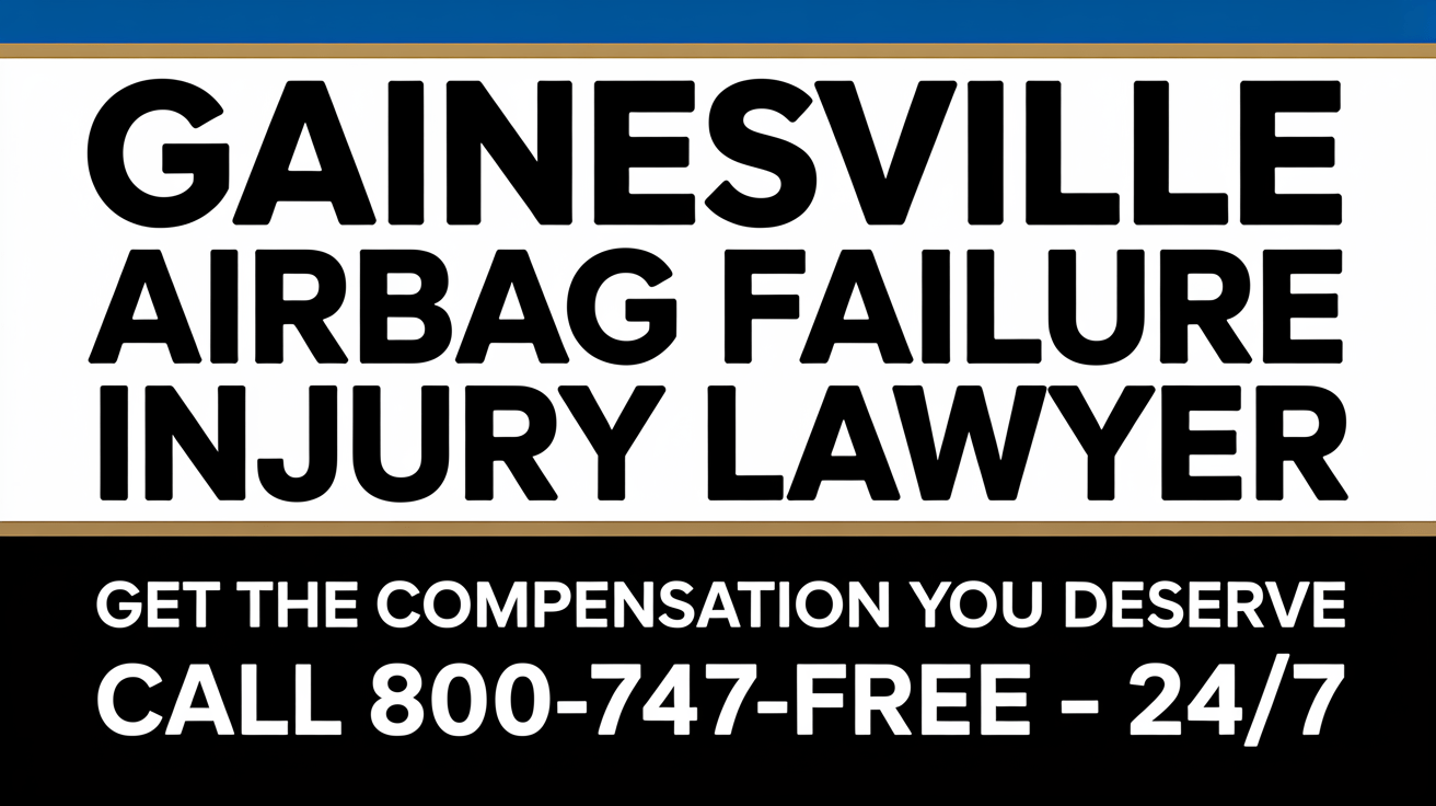 Abogado de Lesiones por Fallo de Airbag en Gainesville